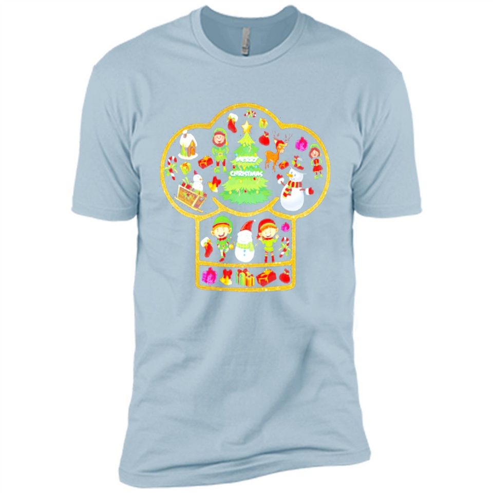 Chef Hat Christmas Ornament - Premium Short Sleeve T-Shirt