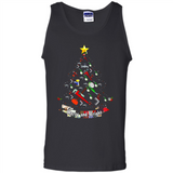 Merry And Bright Plumber Christmas Tree Shirt PINGPONG - Tank Top