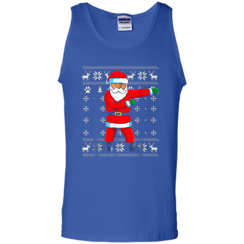 Flossing Santa Christmas Ugly Sweater Style Pajama Xmas Gift - Tank Top