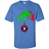 GRINCH HAND HOLDING HOUSTON ASTROS GLITTER CHRISTMAS PINGPONG
