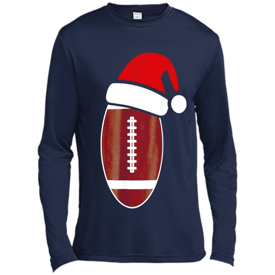 Christmas Football Shirt - Football Santa Hat Christmas