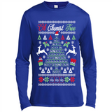 Chemist Tree Shirt Oh Chemistry Tree Ugly Christmas - Canvas Long Sleeve T-Shirt