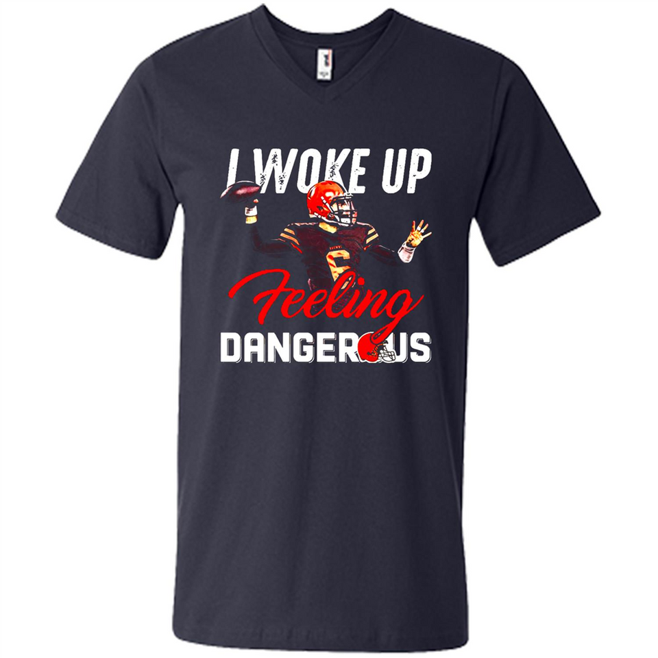 I woke up feeling dangerous - Men's V-Neck