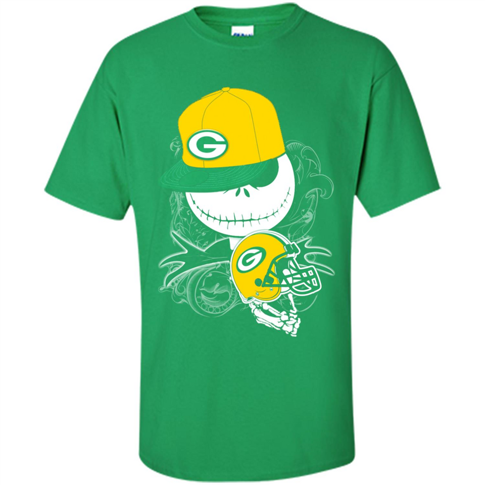 Jack Skellington The Nightmare Before Christmas-Packers Football - Shirt