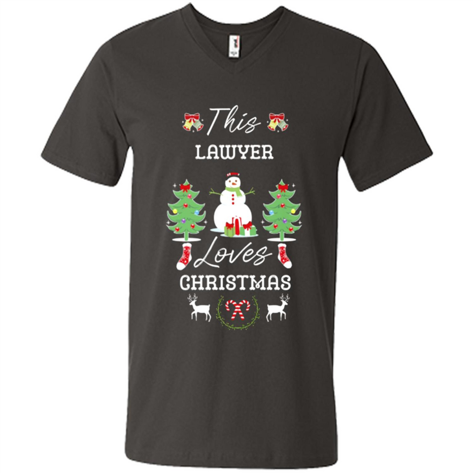 This Lawyer Loves Christmas Tree Shirt with Snowman