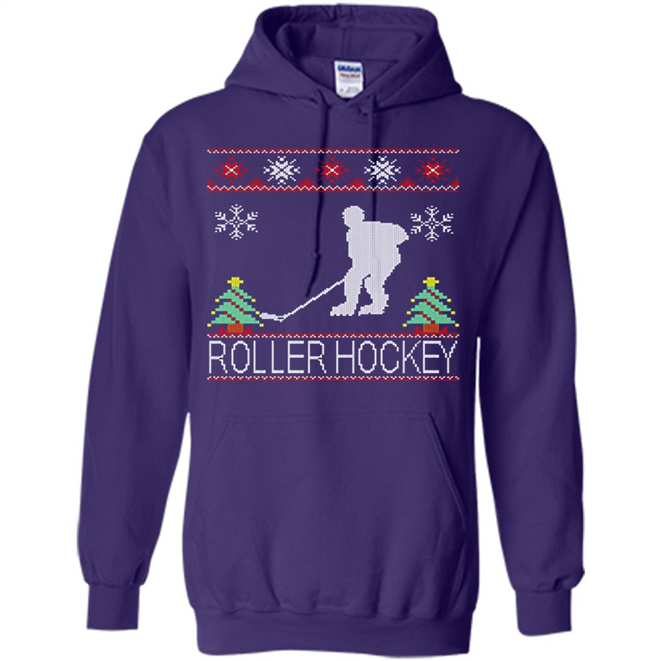 roller hockey Christmas ugly