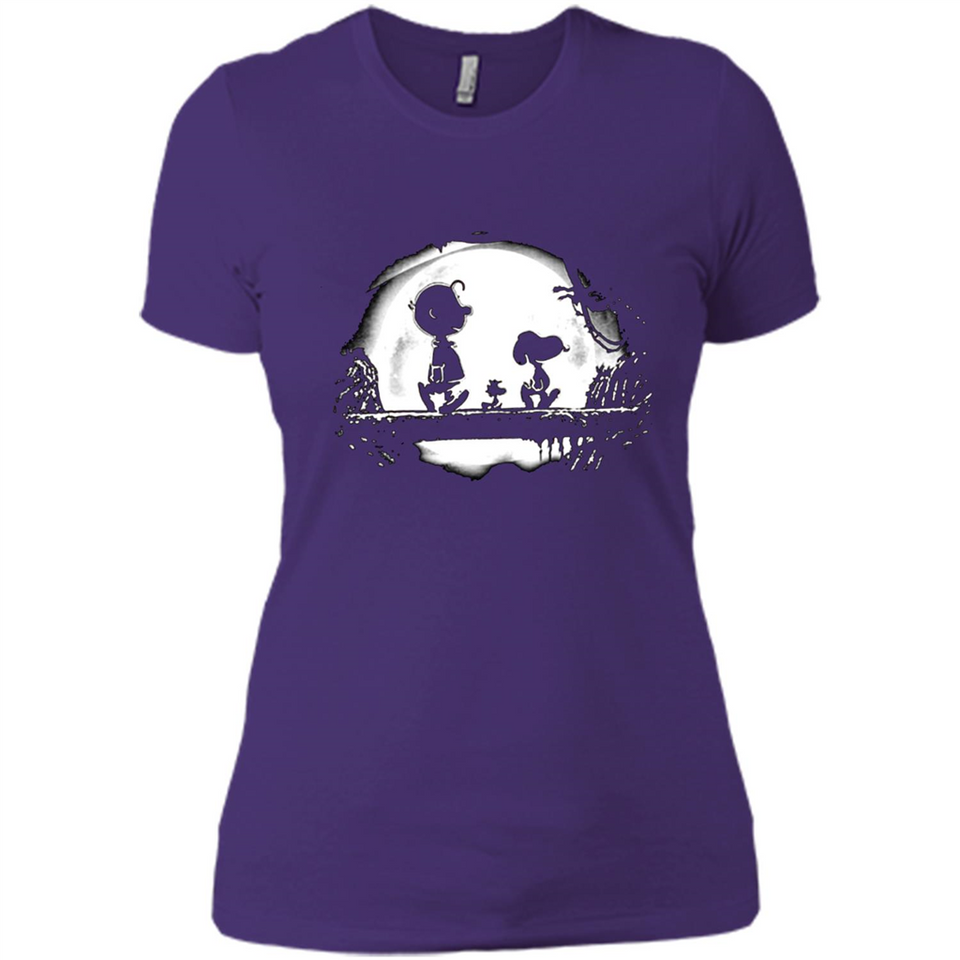 Snoopy The Peanuts Walking To The Moon