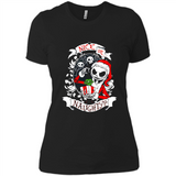 Christmas Shirt, Santa Nice Or Naughty Xmas - Ladies' Boyfriend T-Shirt