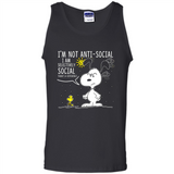 Snoopy I'm Not Anti-Social I Am Selectively Social