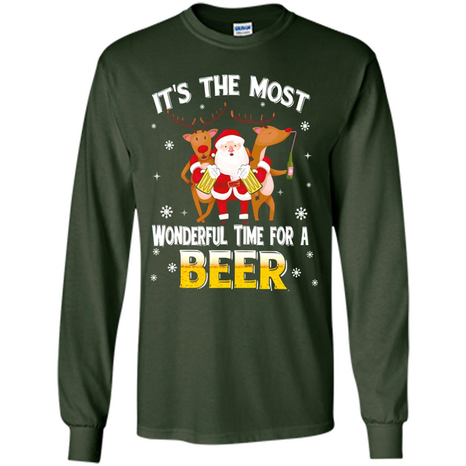 Its The Most Wonderful Time for a Beer - Long Sleeve T-Shirt