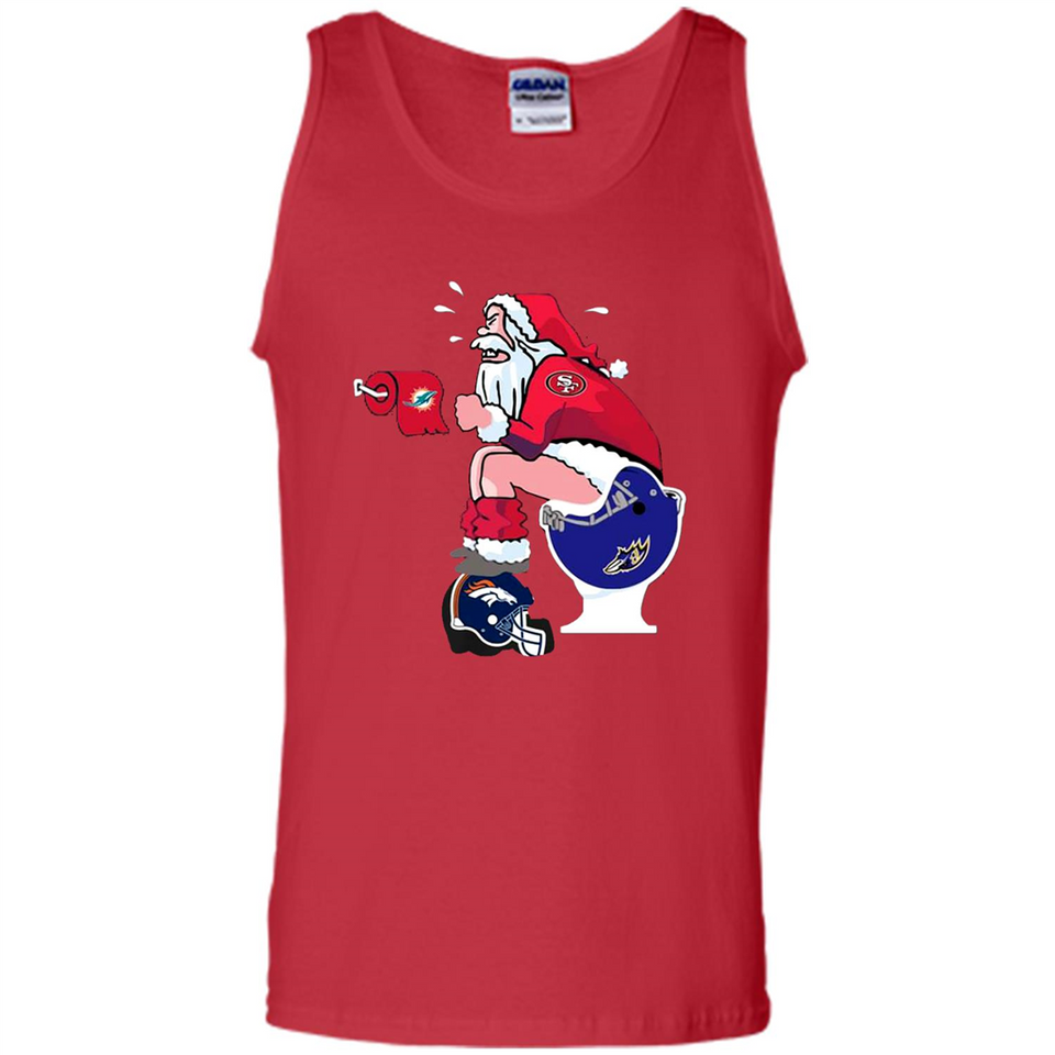 San Francisco 49ers Santa Claus Toilet