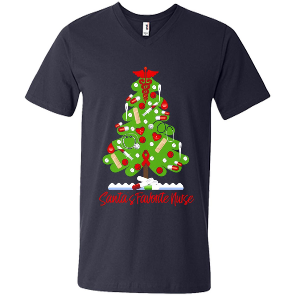 Santa's Favorite Nurse Christmas Tee