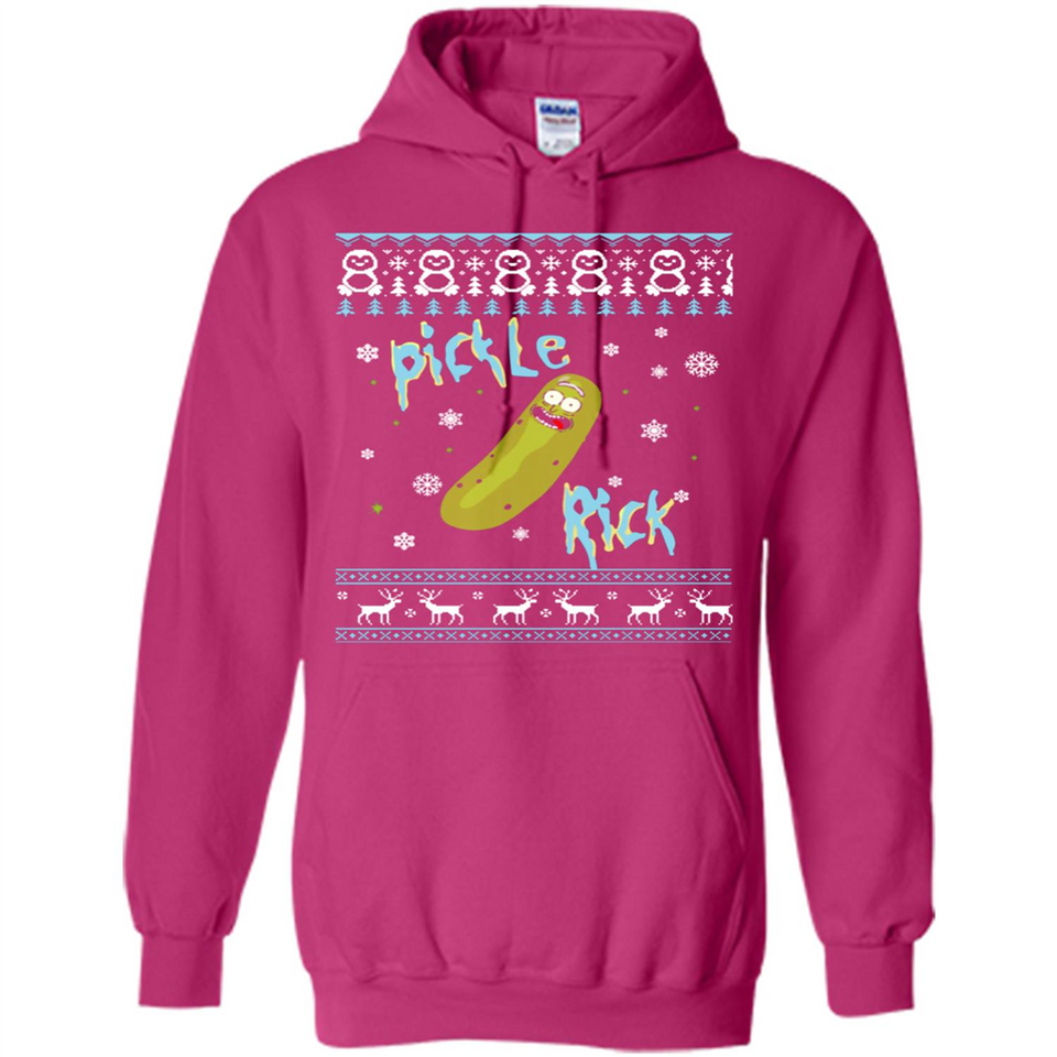 Rick and Morty Pickle Rick Ugly Christmas Sweater - Hoodie