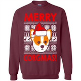 Funny Christmas Santa Corgi Dog Merry Corgmas - Sweatshirt