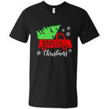 Vintage Christmas Classic Truck T-Shirt with Snow and Tree