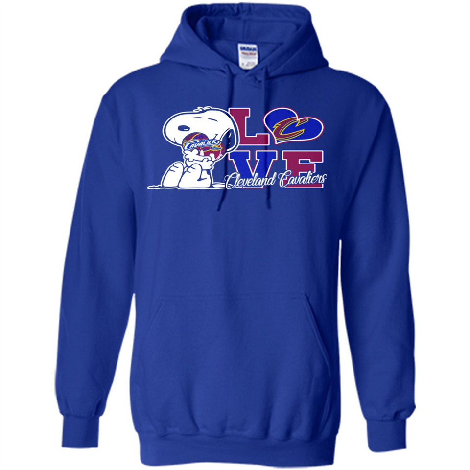Snoopy loves NBA Cleveland Cavaliers - Hoodie