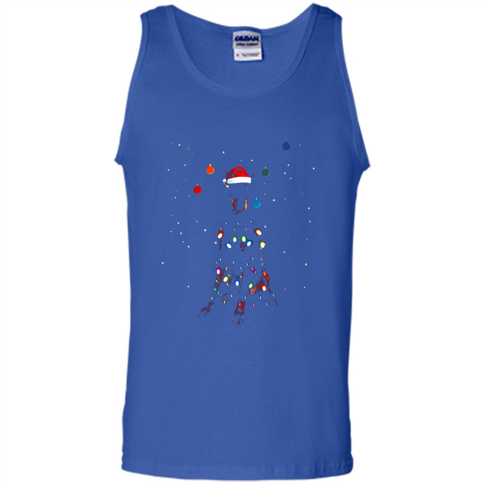 Doberman Santa Lights Christmas Dog Xmas Sweatshirt - Tank Top