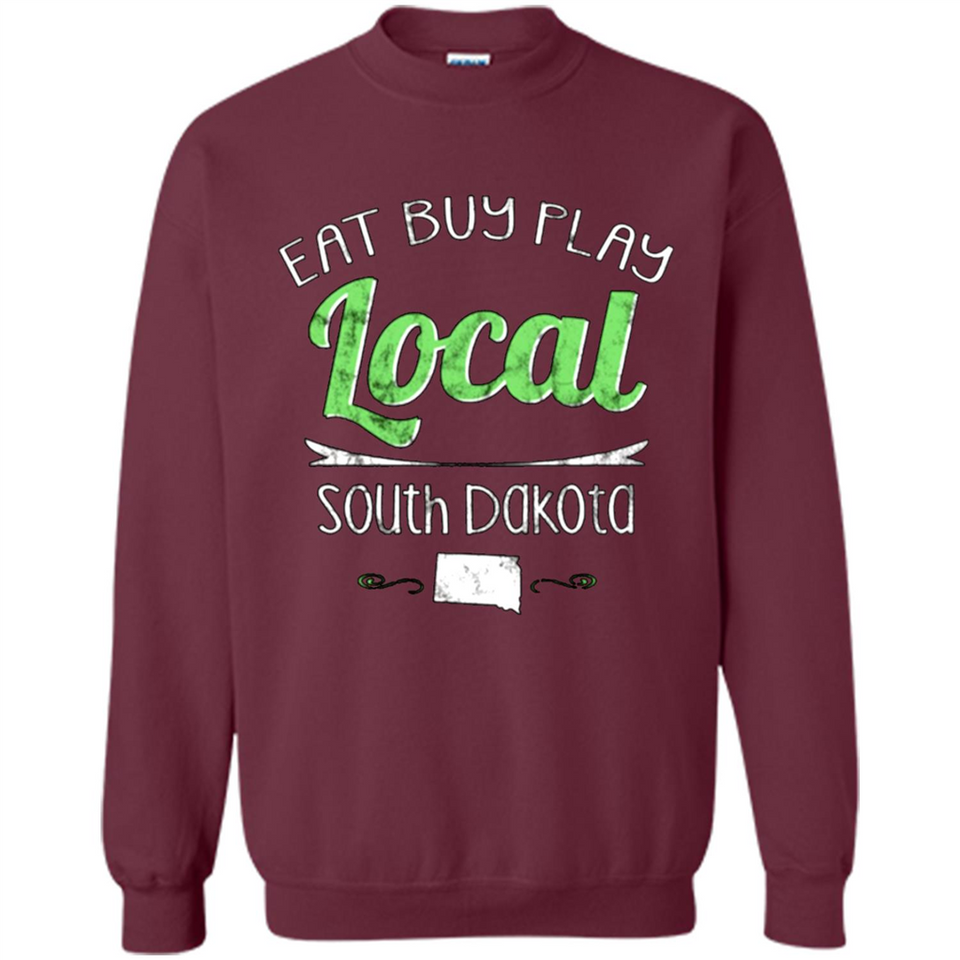 Eat Buy Play Local South Dakota Distressed PING PONG