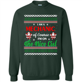 Funny Ugly Christmas T-Shirt Gift for Mechanic - Sweatshirt