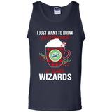 I Just Want To Drink Hot Chocolate & Watch Washington Wizards Ugly Christmas Sweater PINGPONG