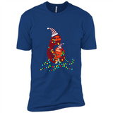 Christmas Lights Sloth Long Sleeve Santa Sloth - Premium Short Sleeve T-Shirt