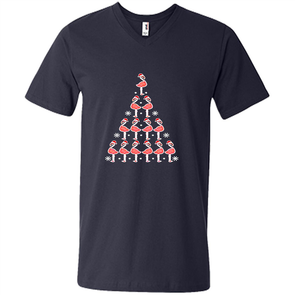 Flamingo Christmas Tree Flamingo - Men's V-Neck