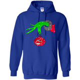 GRINCH HAND HOLDING CLEVELAND INDIANS GLITTER CHRISTMAS PINGPONG