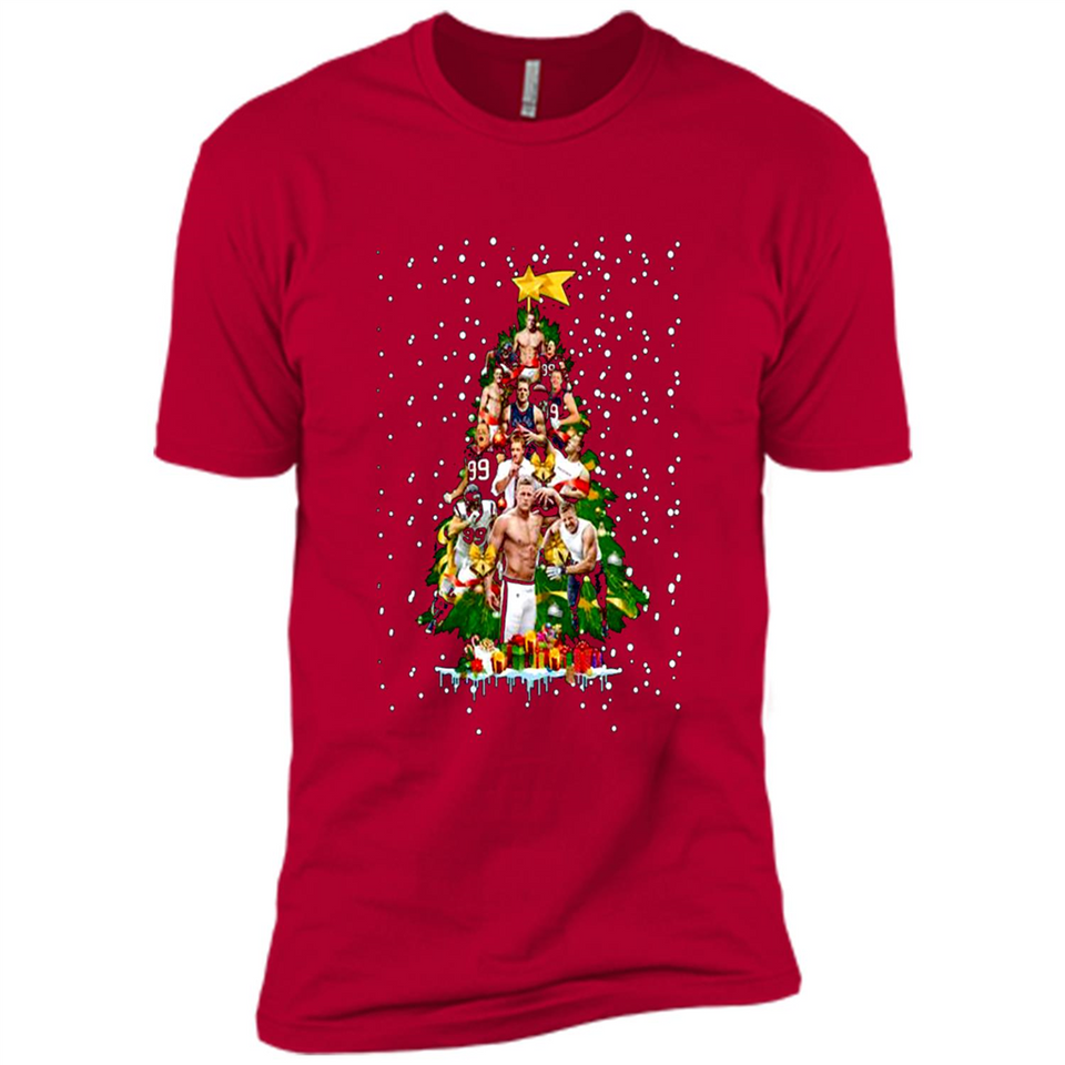 J.J. Watt Christmas Tree ugly sweater PINGPONG