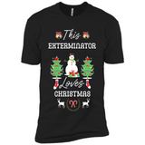 This Exterminator Loves Christmas Tree Shirt with Snowman