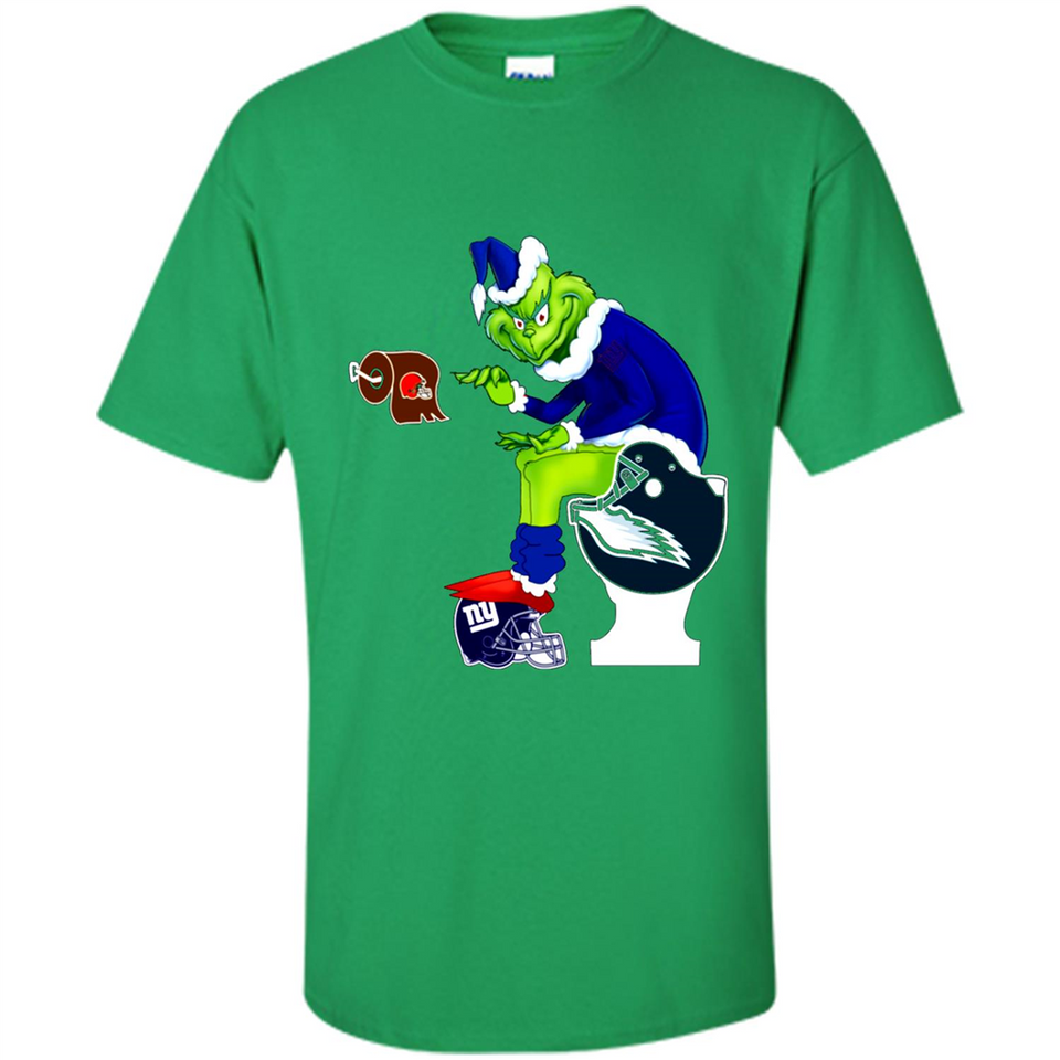 New York Giants Toilet Grinch Santa Claus Football Fan PINGPONG
