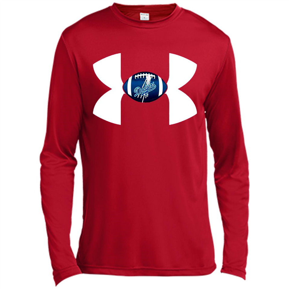 Los Angeles Dodgers Under Armour Logo - Canvas Long Sleeve T-Shirt