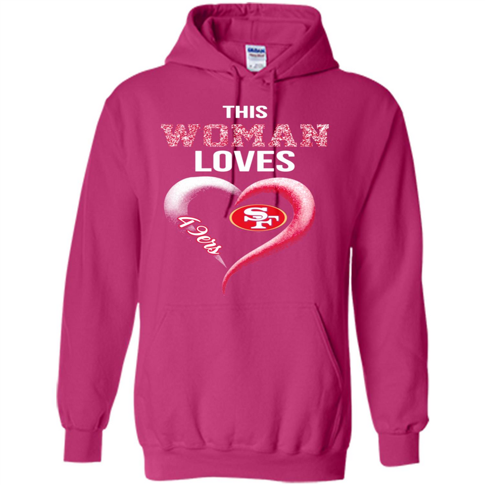 This Woman love 49ers NFL football team - Hoodie