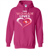 This Woman love 49ers NFL football team - Hoodie