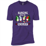 Christmas Garden Gnome Hanging With My Gnomies Shirt Sweater - Premium Short Sleeve T-Shirt