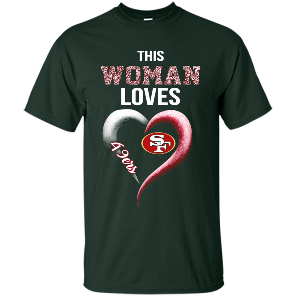 This Woman love 49ers NFL football team - Shirt