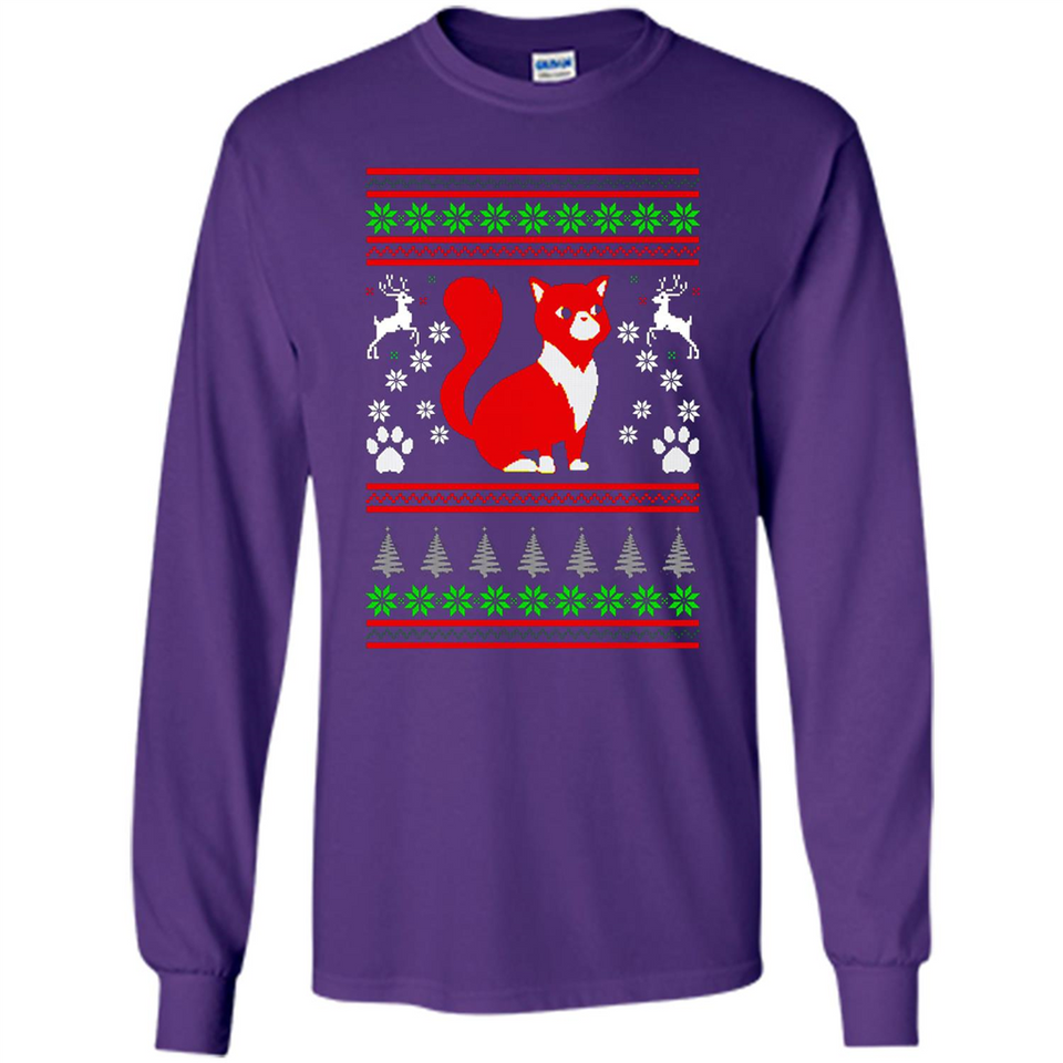 Christmas Ugly Sweater CUTE CATS UGLY CHRISTMAS SWEATERS - Long Sleeve T-Shirt