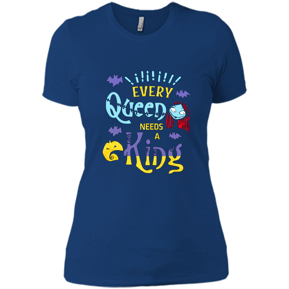 Nightmare Before Christmas Shirt - Sally Glitter Shirt - Every Queen needs a King PINGPONG