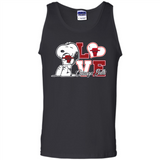 Snoopy loves NBA Chicago Bulls - Tank Top