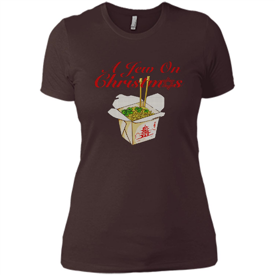 Christmas Ugly Sweater A Jew On Christmas - Ladies' Boyfriend T-Shirt