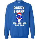 Daddy Shark Costume Reindeer Funny Christmas T-Shirt - Sweatshirt