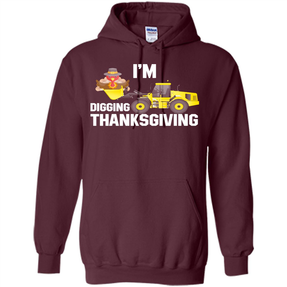 I'm Digging Thanksgiving Cute Turkey Tractor