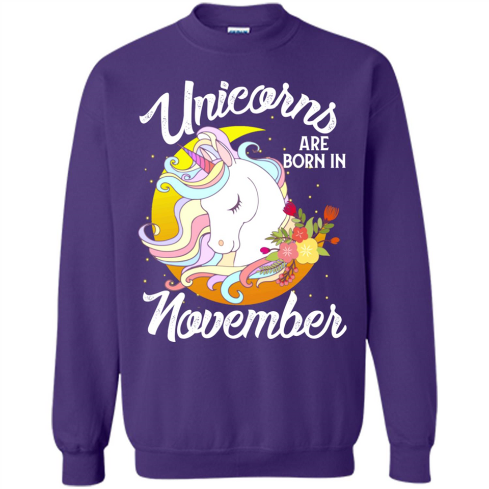 Unicorns Are Born In November Magical Rainbow