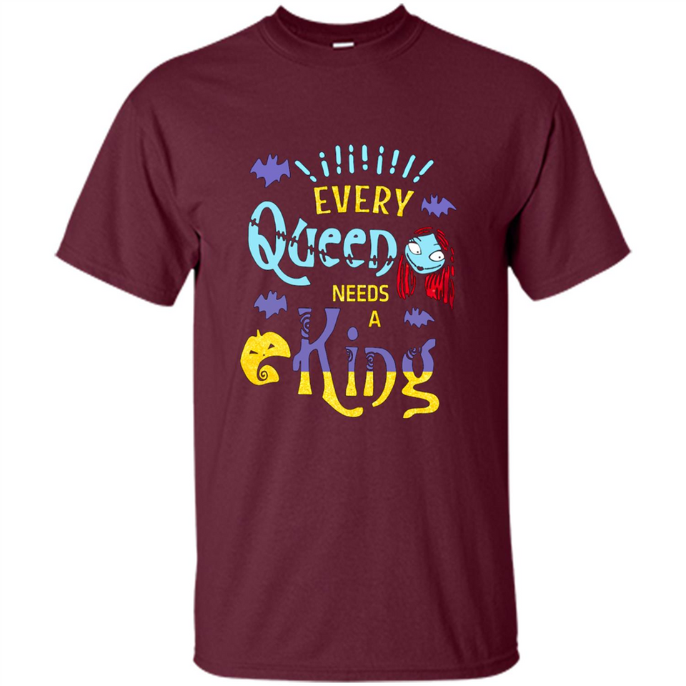 Nightmare Before Christmas Shirt - Sally Glitter Shirt - Every Queen needs a King PINGPONG