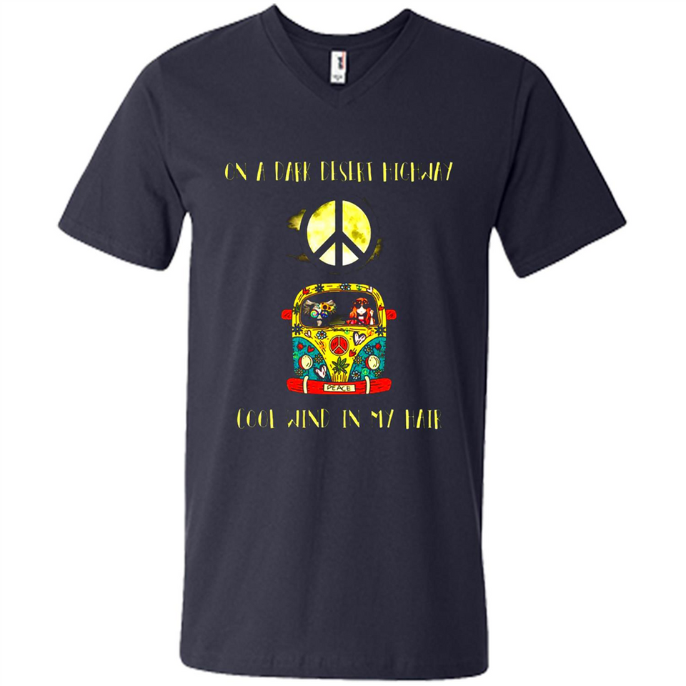 Peace-On A Dark Desert Highway Cool Wind In My Hair Shirt PINGPONG - Men's V-Neck
