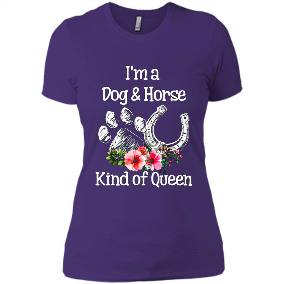 I'm A Dog & Horse Shirt Animal Lover Gift
