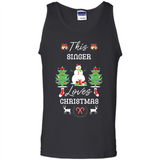 This Singer Loves Christmas Tree Shirt with Snowman