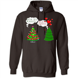 Fir Loves Christmas Tree Funny Undecorated Joke - Hoodie