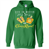 LIFE IS BETTER IN FLIP FLOPS WITH CROWN ROYAL