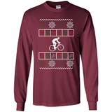 Christmas Ugly Sweater Best Cycling Ugly Christmas Sweater - Long Sleeve T-Shirt