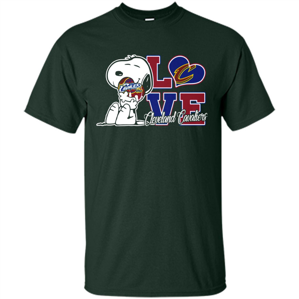 Snoopy loves NBA Cleveland Cavaliers - Shirt